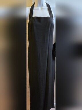 Ralph Lauren Black Halter-Style Maxi Dress